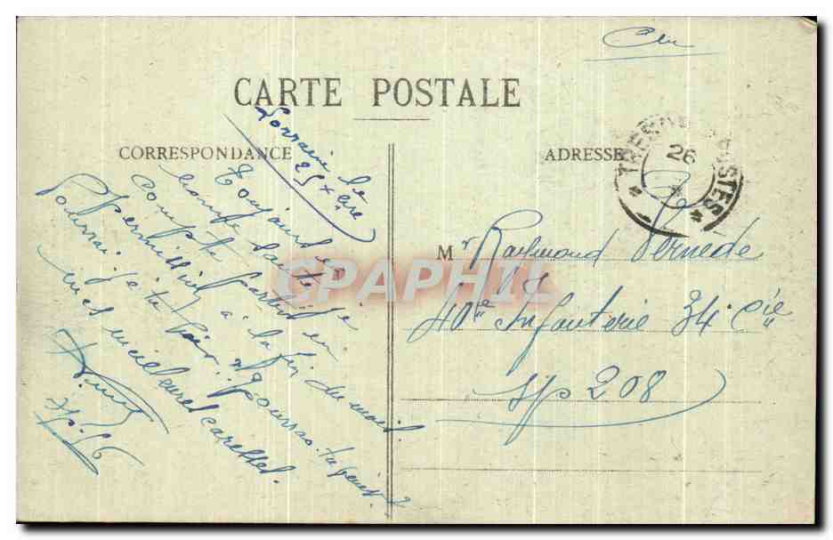 CPA Nancy Porte de la citadelle  — Verso