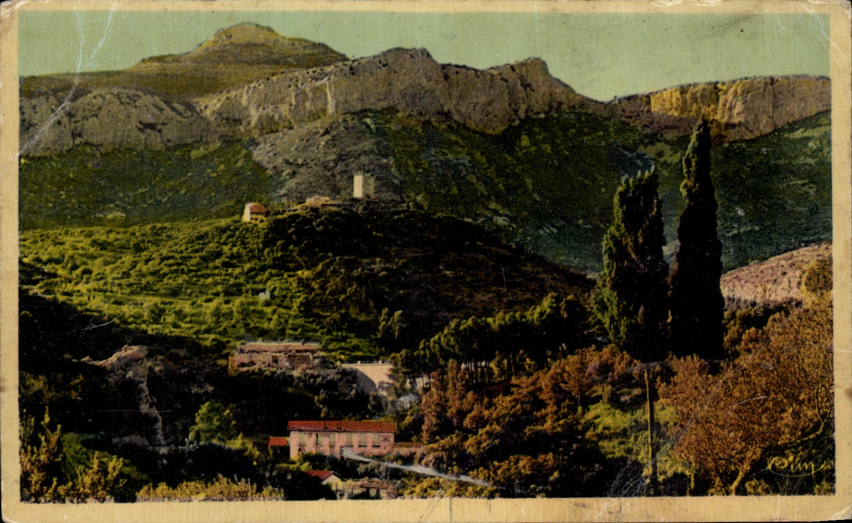 Environs de Toulon — Vue panoramique du Revest — Éditeur : C. M. MACON