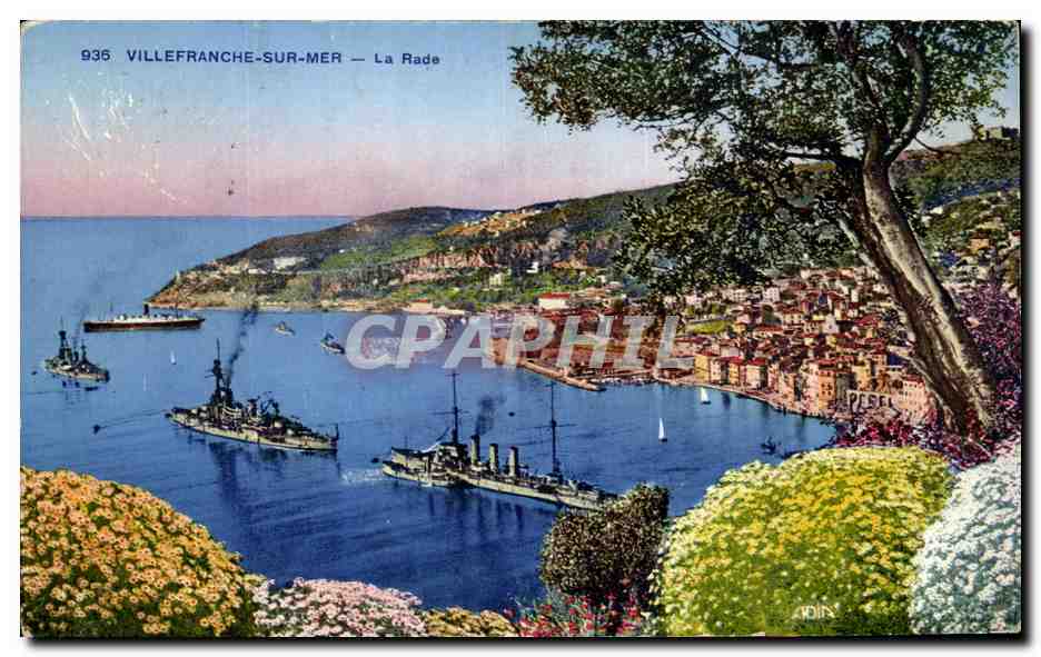 CPA Villefranche Sur Mer La Rade Bateaux