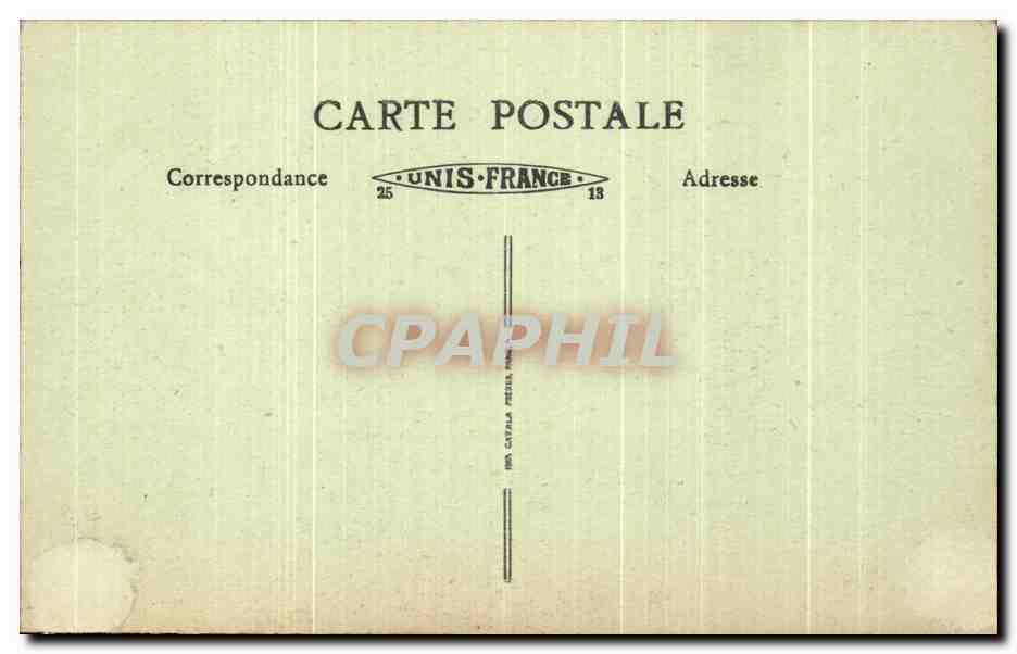 CPA Lyon Place Bellecour tracee en 1647 — Verso