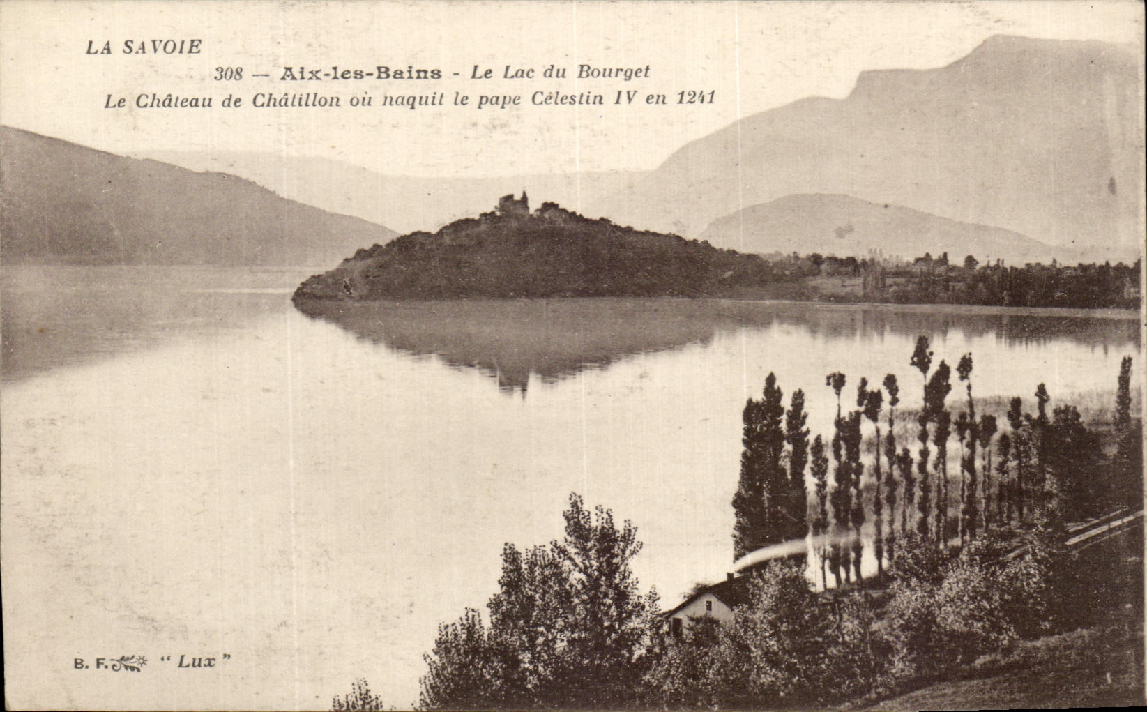 CPA Savoie Aix les Bains Le Lac du Bourget Le Chateau de Chatillon