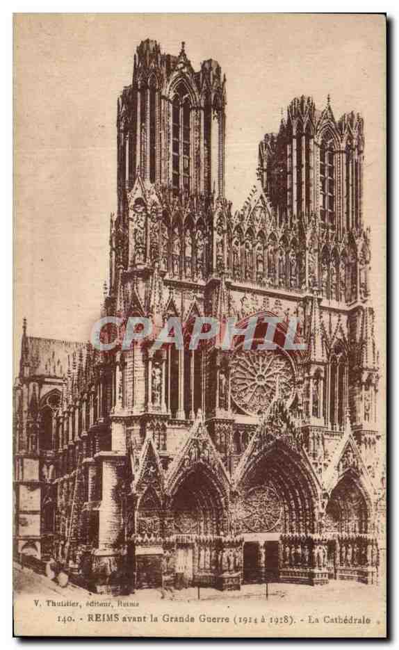 CPA Reims Avant La Grande Guerre la cathedrale