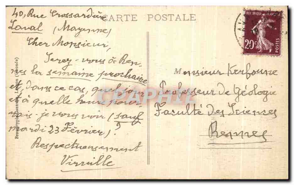 Saint-Jean-de-Luz — Effet de Mer à la Digue de Soccoa — CPAPHIL 3046 — Rückseite