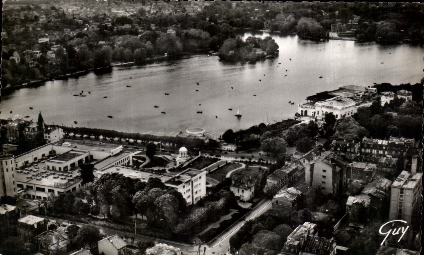 CPA En Avion Sur Enghien Les Bains
