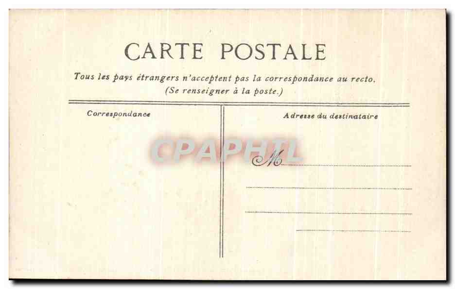 CPA Facade Du Palais De Versailles — Verso