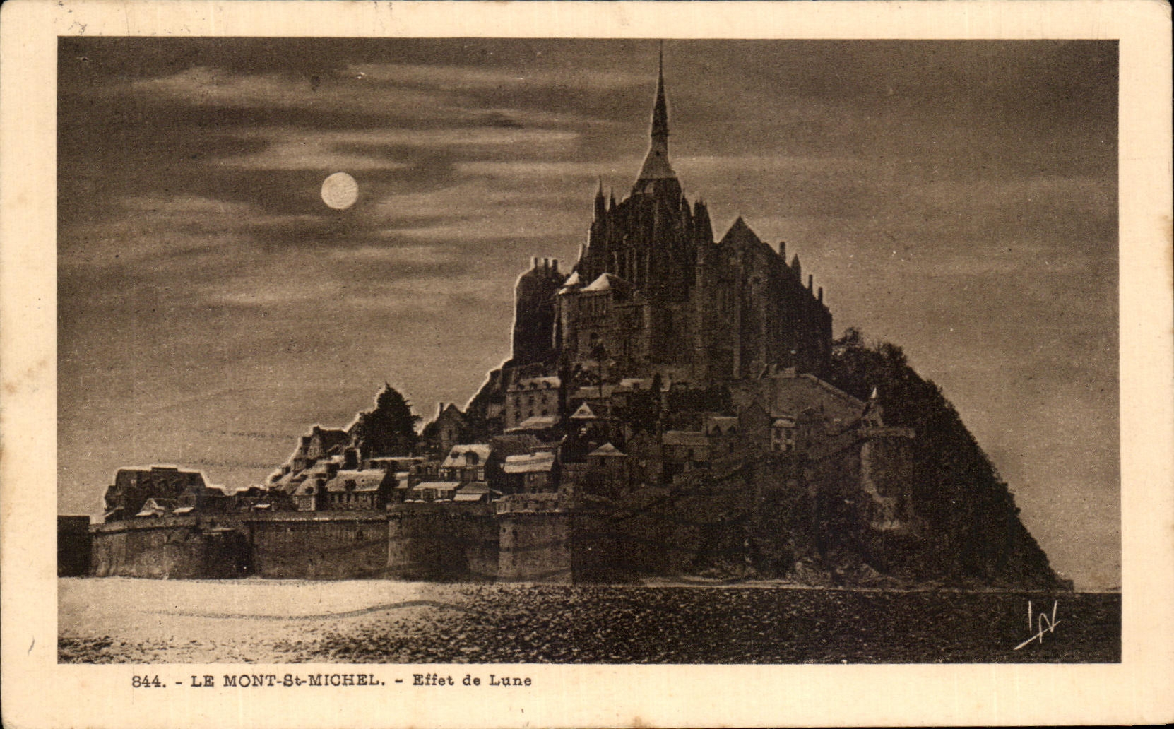 Le Mont-Saint-Michel — Effet de Lune — Laurent-Noël, n°844