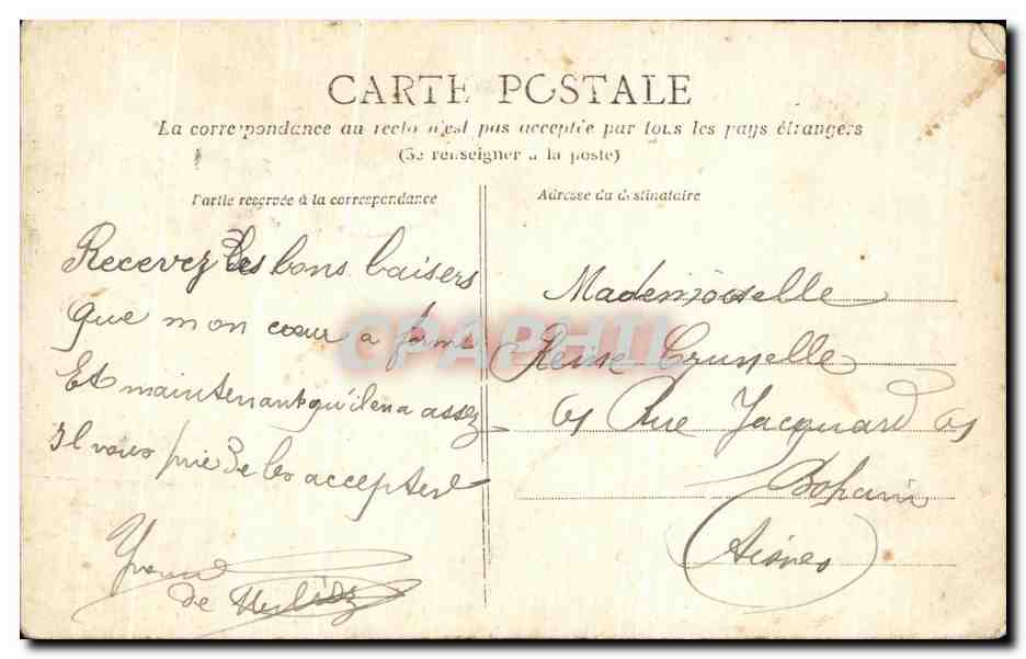 CPA Graville La Vierge Noire — Rückseite