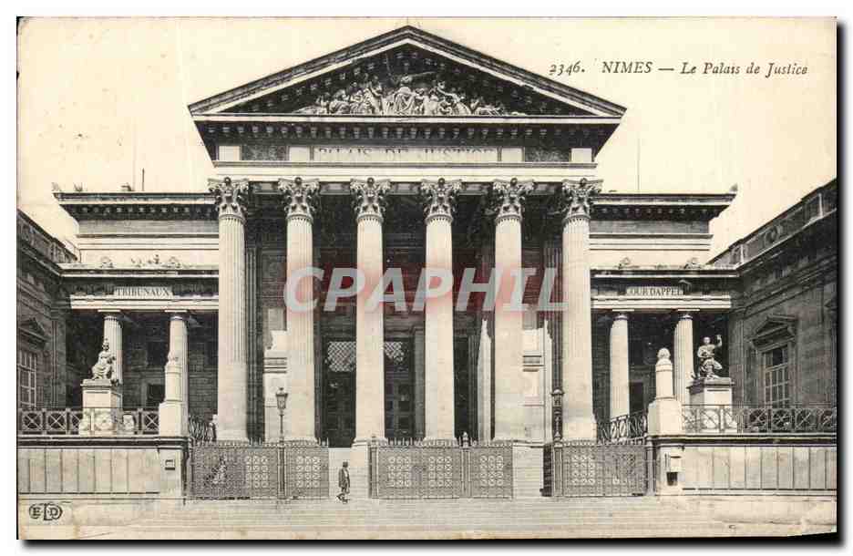CPA Nimes Le Palais De Justice