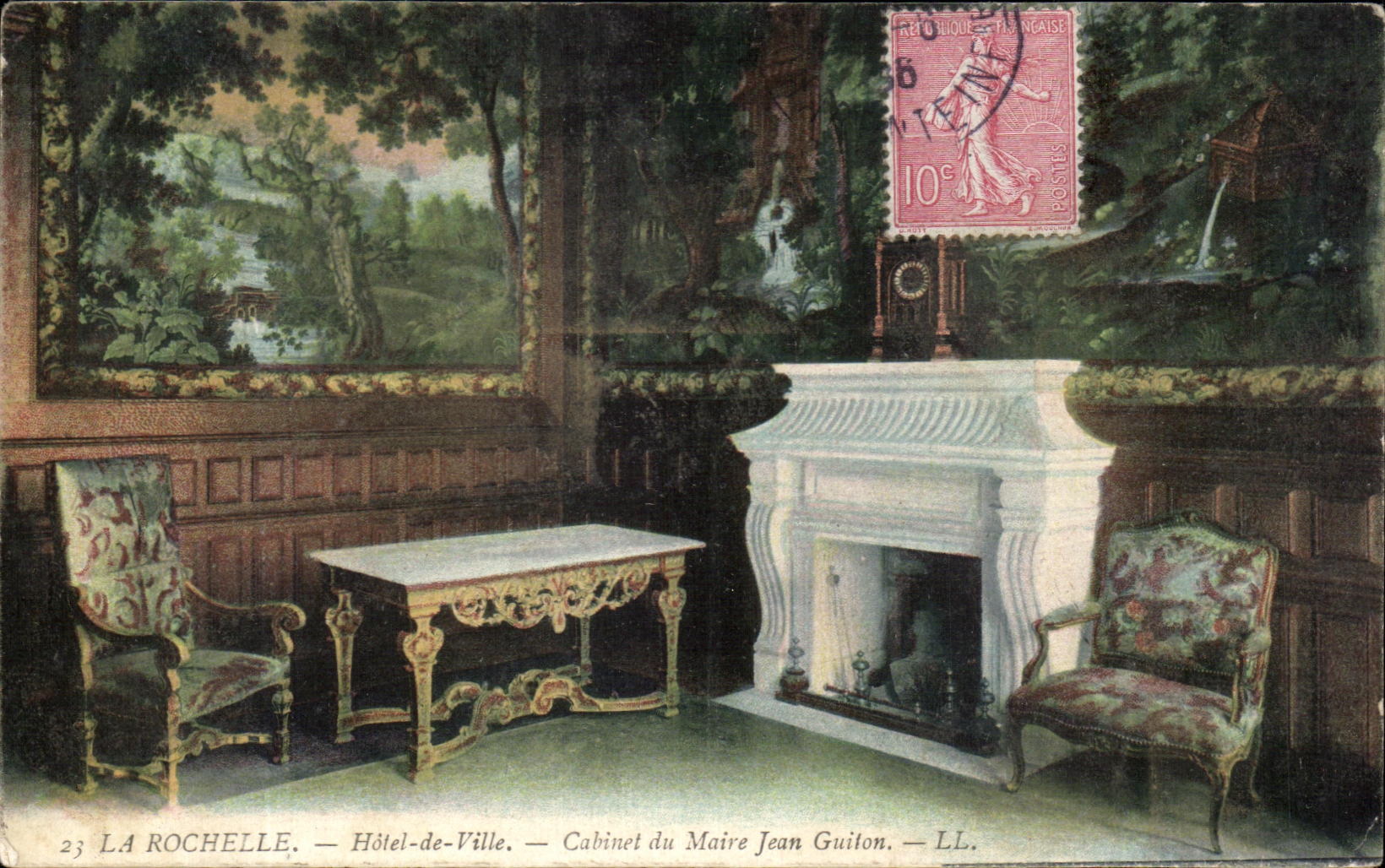 CPA La Rochelle Hotel de Ville Cabinet du Maire Jean Guiton