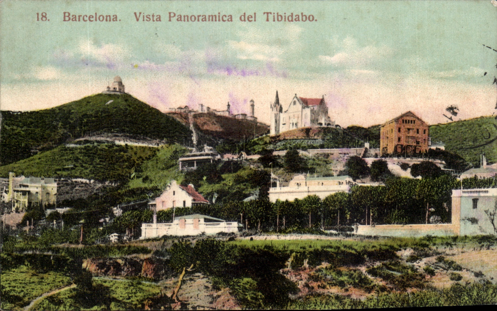 Barcelone. Vista Panoramica del Tibidabo. — Éditeur non identifié, n° de série 18.