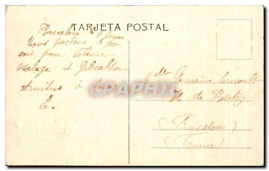 Barcelone. Vista Panoramica del Tibidabo. — Éditeur non identifié, n° de série 18. — Rückseite