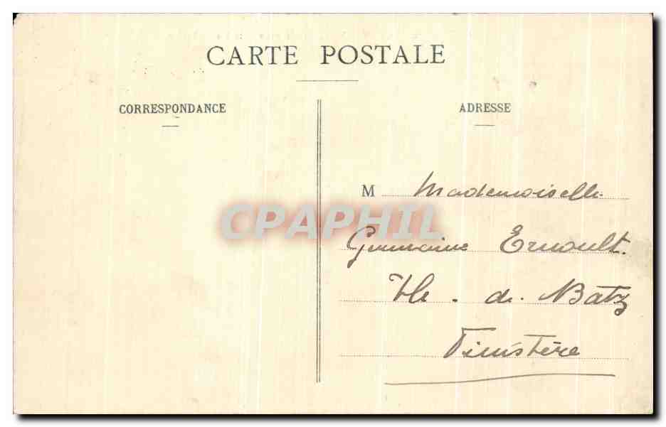 CPA Rouen Vue generale Prise Cote Ste Catherine — Rückseite