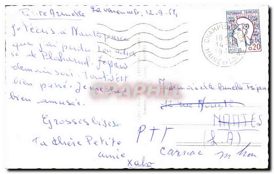 CPSM Champtoceaux — Back