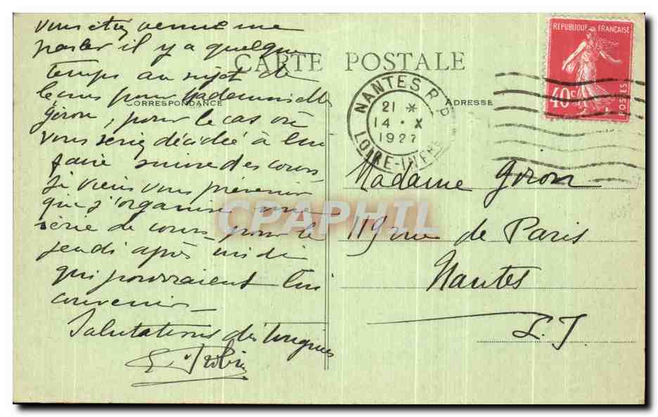 CPA Un Coin de la Salle Chinoise Chien  — Rückseite