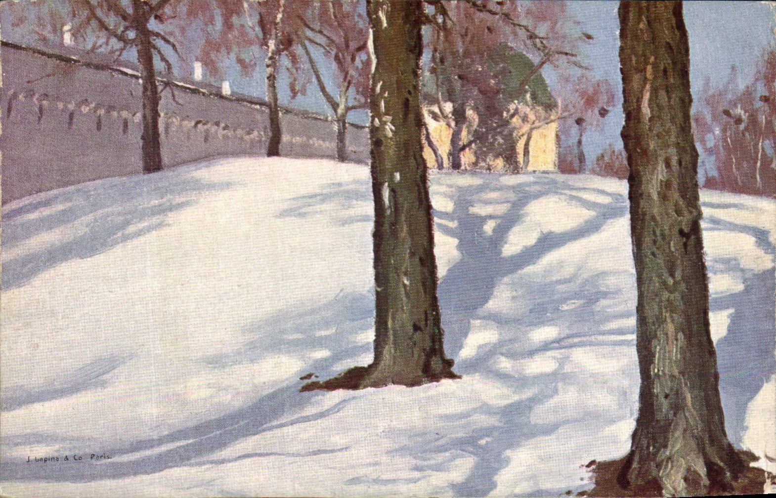 CPA Paysage dans la neige
