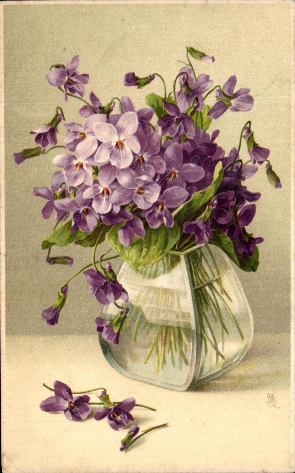 CPA Fantaisie Fleurs