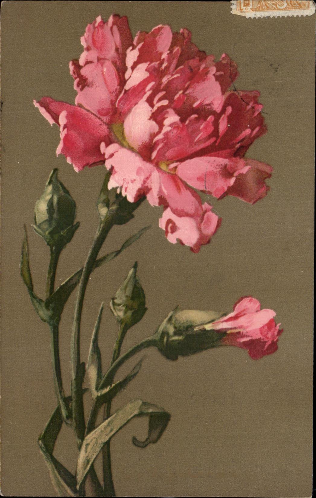 CPA Fantaisie Fleurs