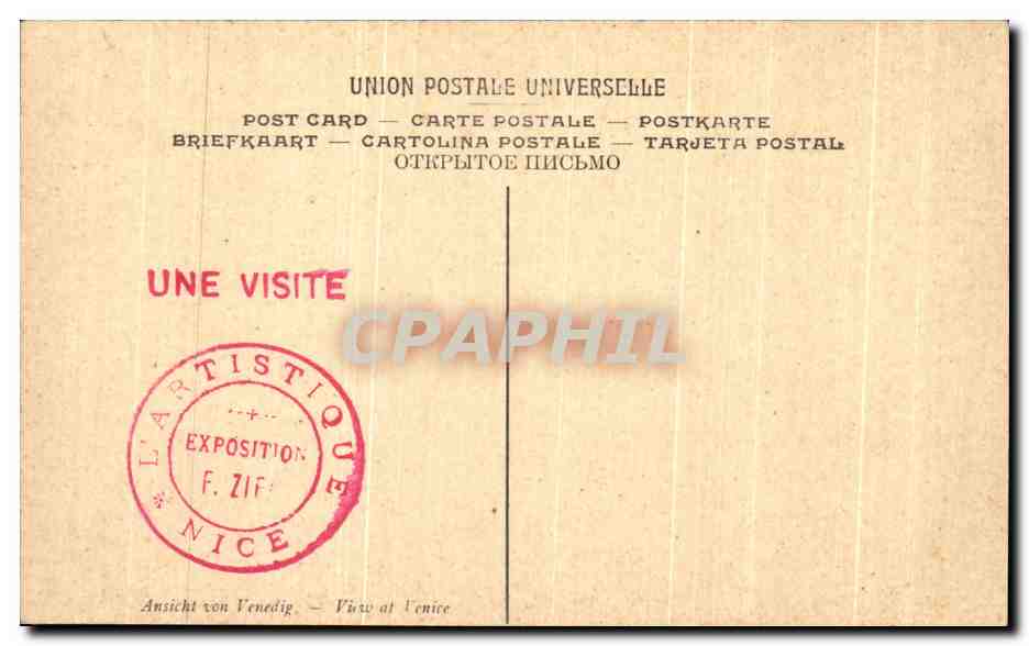 CPA Ziem Venise Musee Du Luxembourg Paris Bateau — Verso