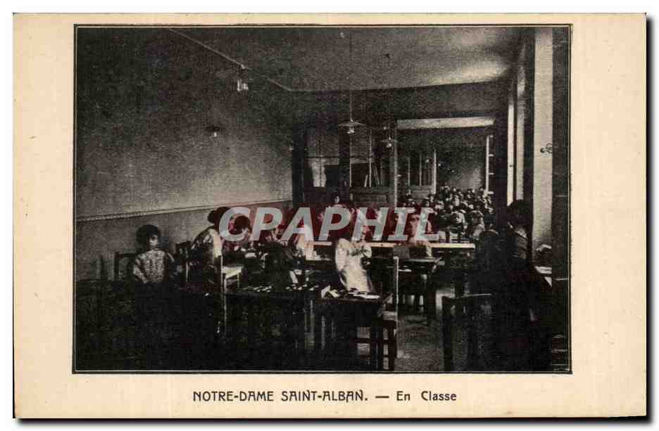 CPA Notre Dame Saint Alban En Classe Enfants
