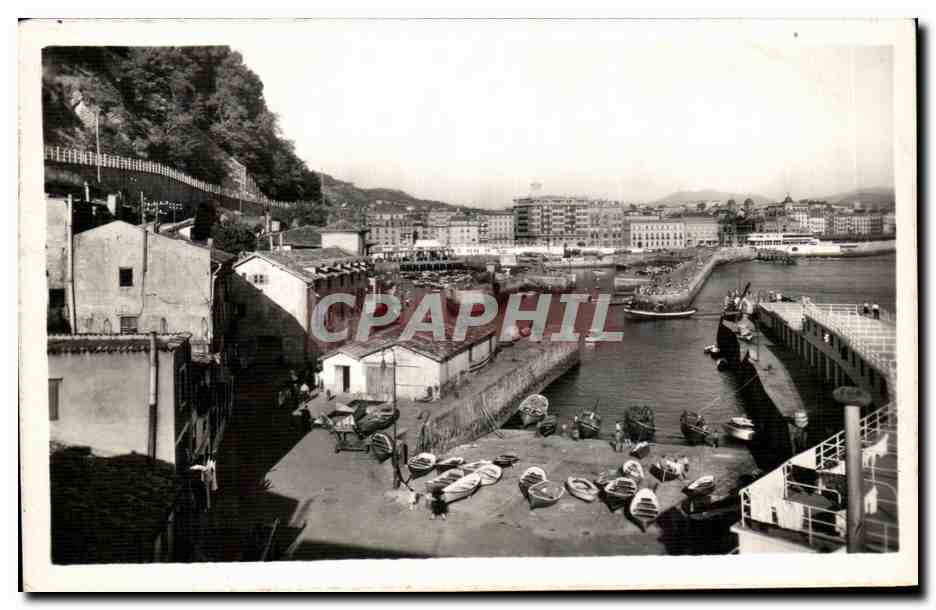 San Sebastián — Vue générale du port — Foto Ganza