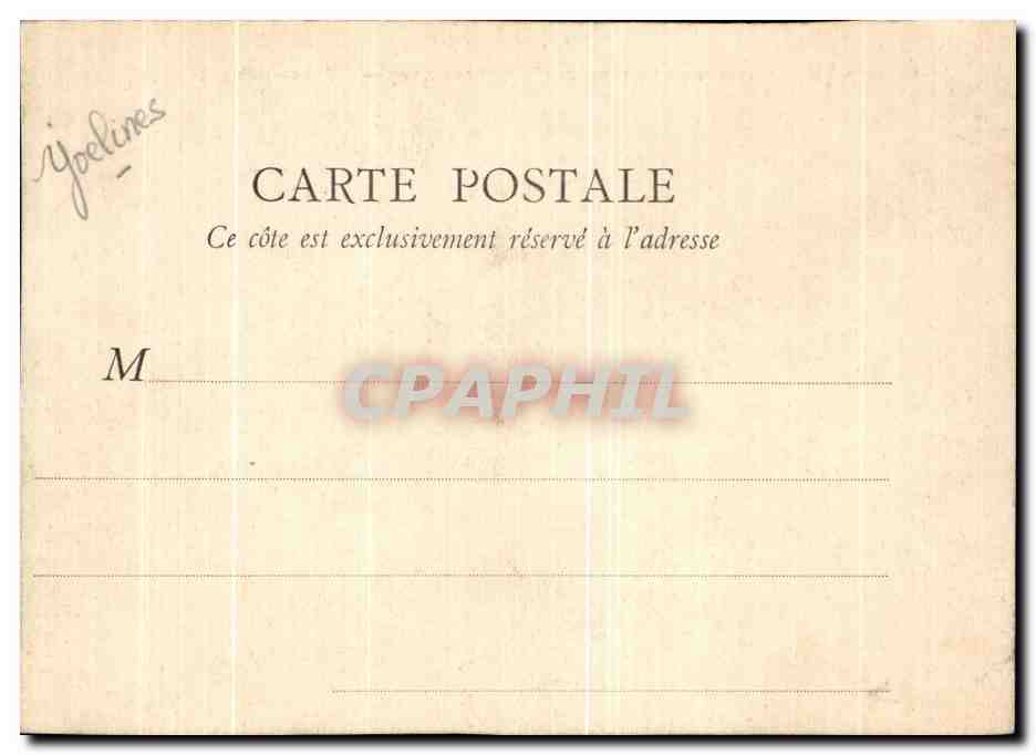 CPA Maule Interieur De L'Eglise Saint Nicolas Monument — Back
