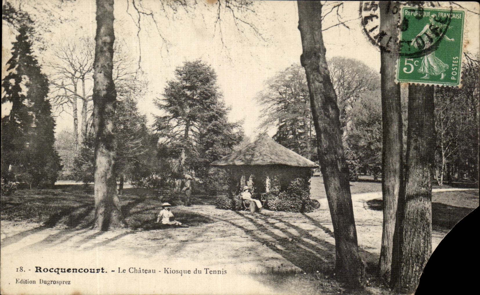 CPA Rocquencourt Le Chateau Kiosque Du Tennis