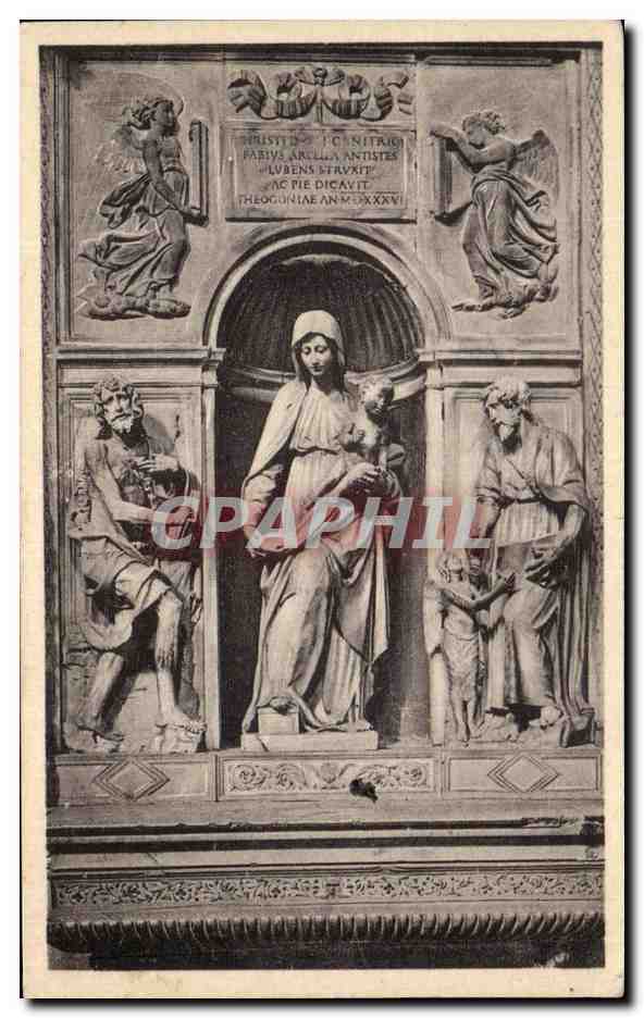 CPA Basilica Domenico Maggiore Trittoca In Marmo Napoli