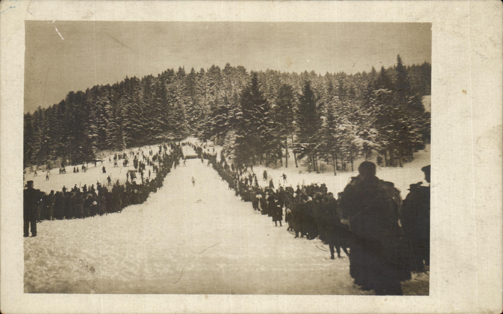 CARTE PHOTO Descente a ski Sports d'hiver