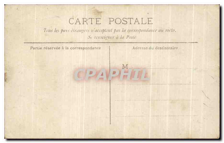 CARTE PHOTO Descente a ski Sports d'hiver — Rückseite