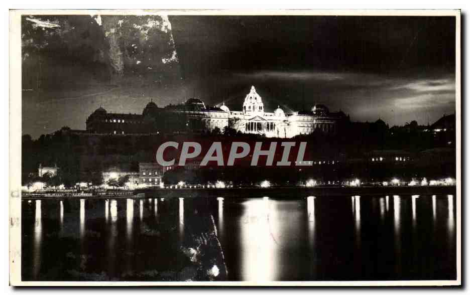 Budapest — Château Royal illuminé — éditeur Köringer, n° 285