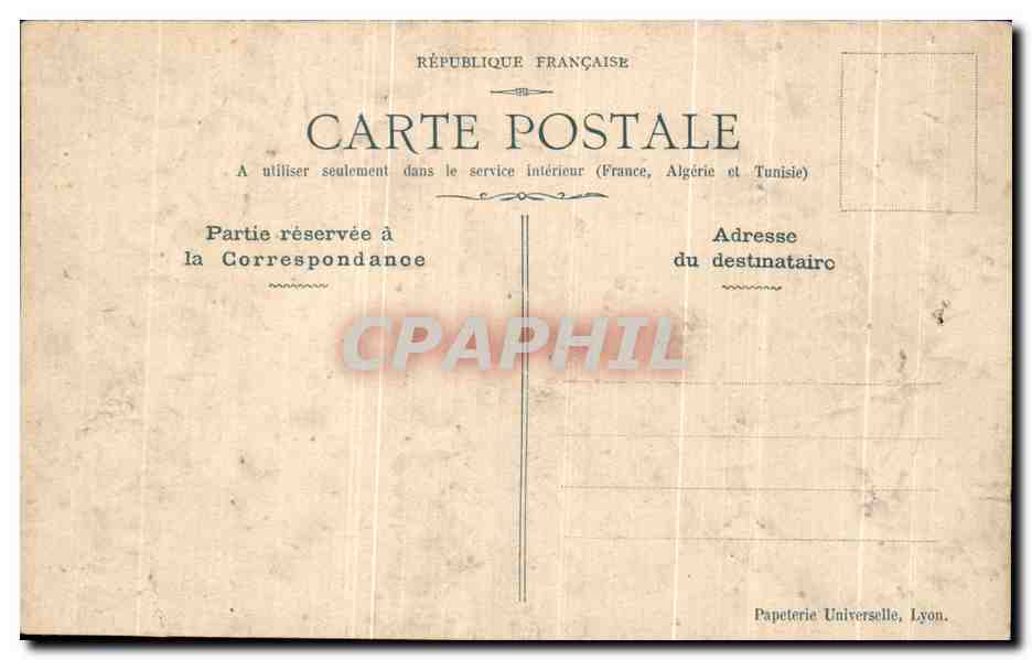 Tarjeta postal antigua Les Dernies Azteques L'Homme Maximo — Reverso