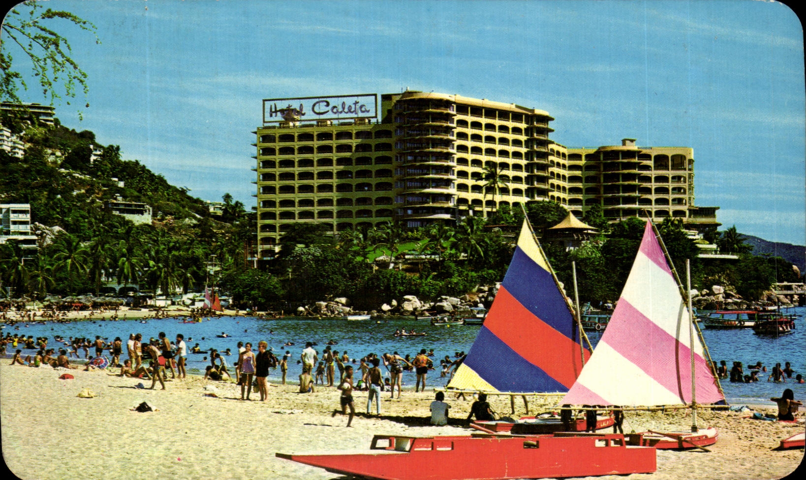 CPA La Playa El Hotel Caleto Luxurious Hotel Caleta Overlooking Caleta Beach Acapulco Mexico