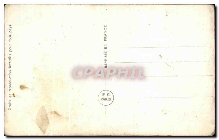 Amour et dévouement — texte poétique — P-C Paris n° 5373/5 — Verso