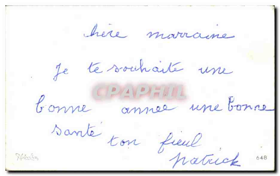 CPA fantaisie Bonne Annee — Rückseite