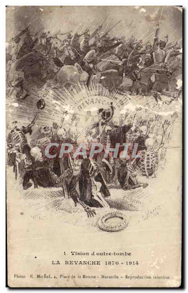 CPA Vision d Outre Tombe Le Revanche 1870 1914 Militaria 