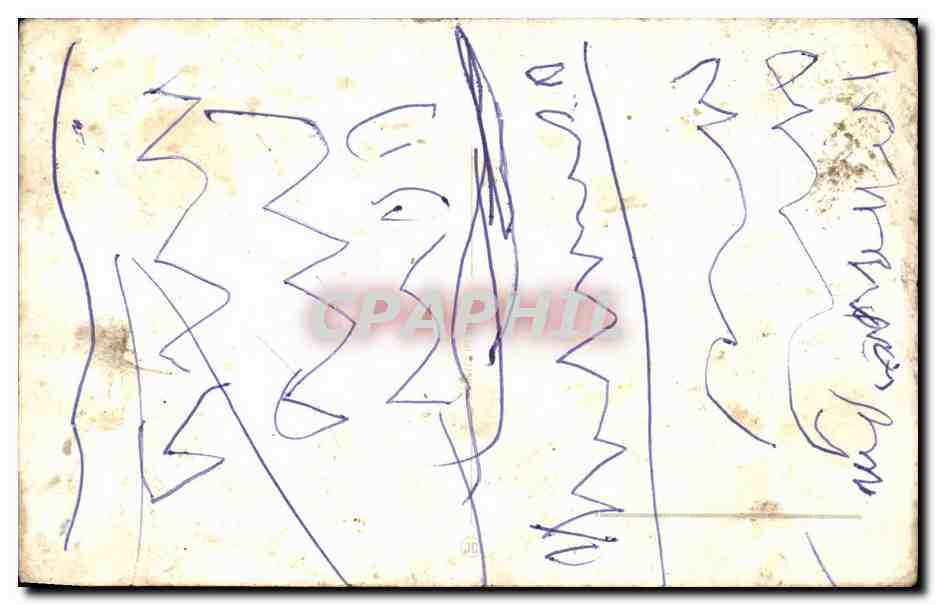 Chien blanc et branches de houx — carte de vœux — MAPI n° 006 — Reverso