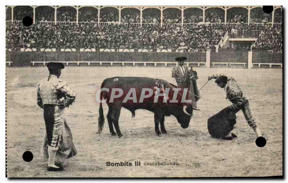 CPA Bombita Descabellando Corrida Taureau 