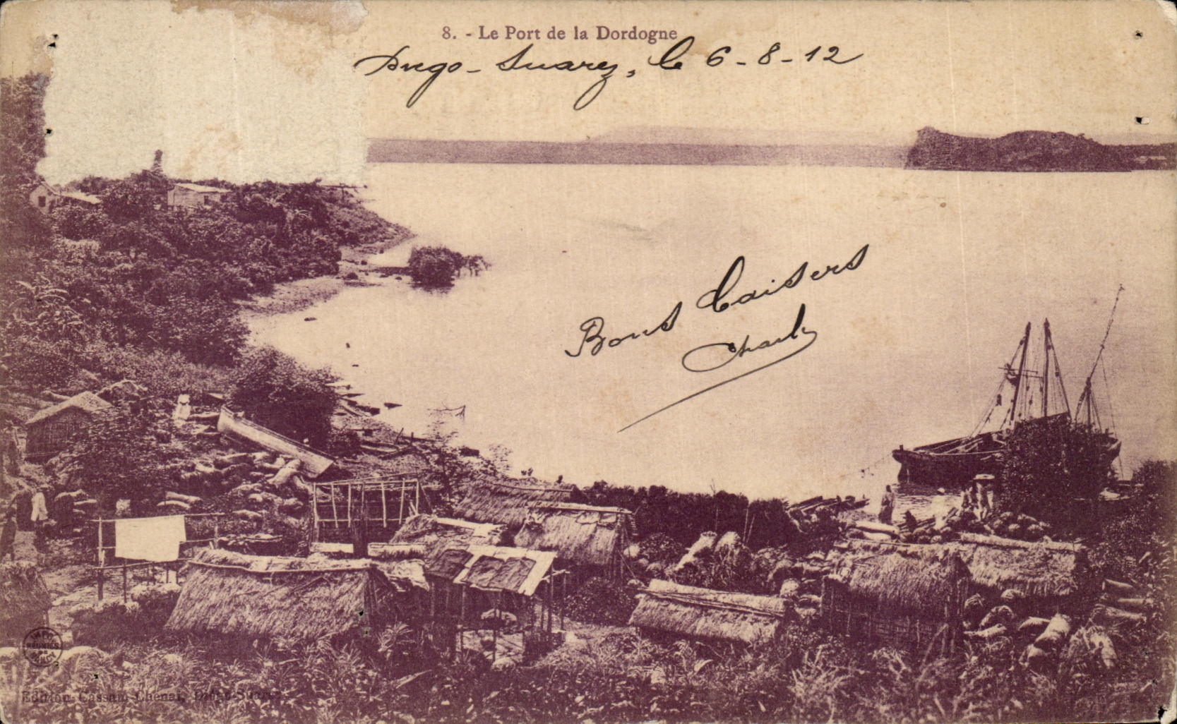 CPA Le Port De La Dordogne Diego Suarez Madagascar