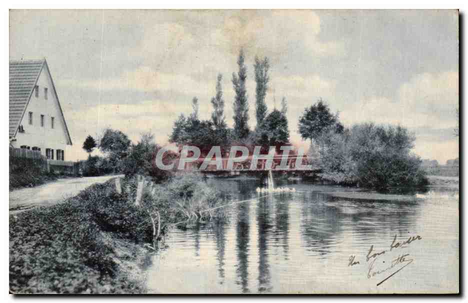 CPA Village Attelage de boeufs