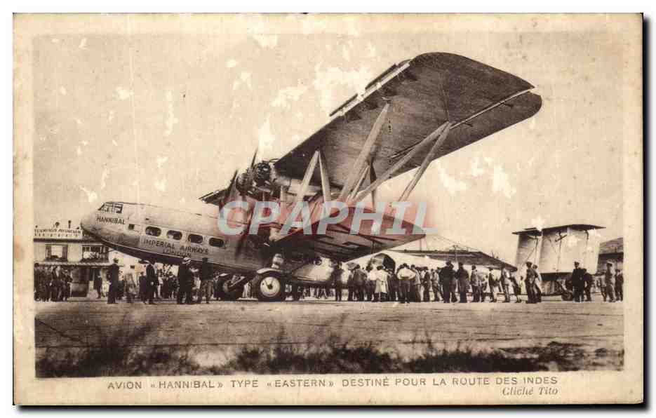 CPA Avion Hannibal Type Eastern Destine Pour La Route Des Indes