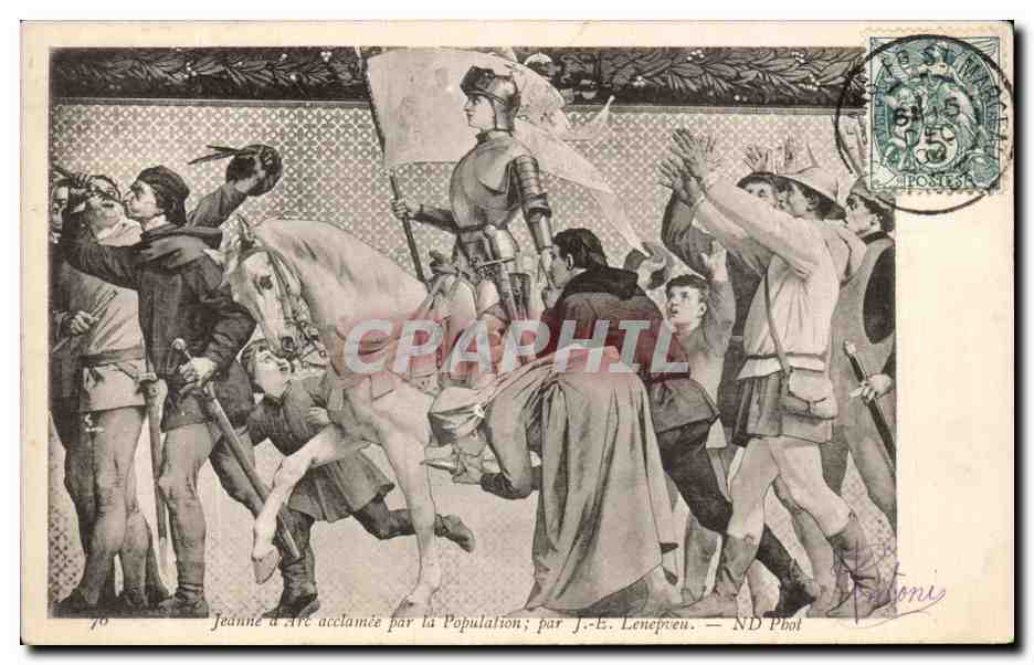 CPA Jeanne d Arc Acclamee par la Population par Lenepveu