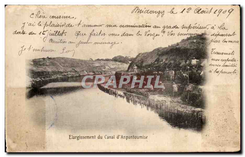CPA Elargissement du Canal d'Anpantoumise Madagascar