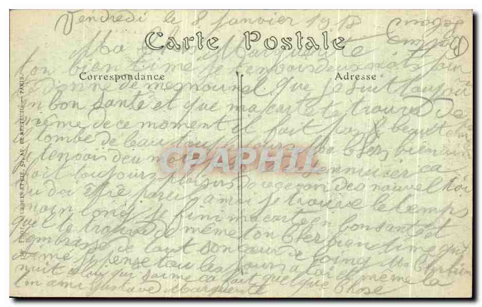 CPA Le Francport Pare Et Chateau du Marquis De L'Aigle — Rückseite