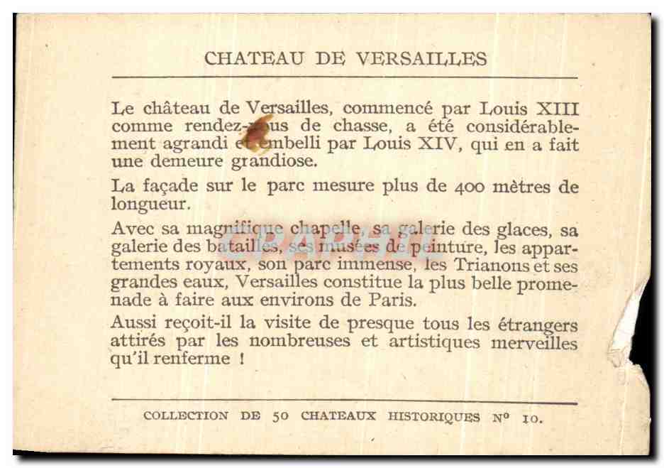 Image Chateau De Versailles — Back