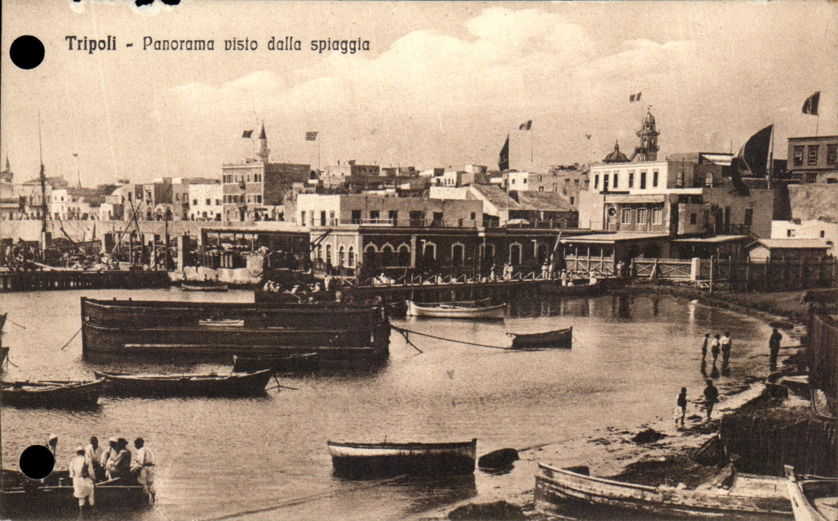 CPA Tripoli Panorama Visto dalla Spiaggia Lybie