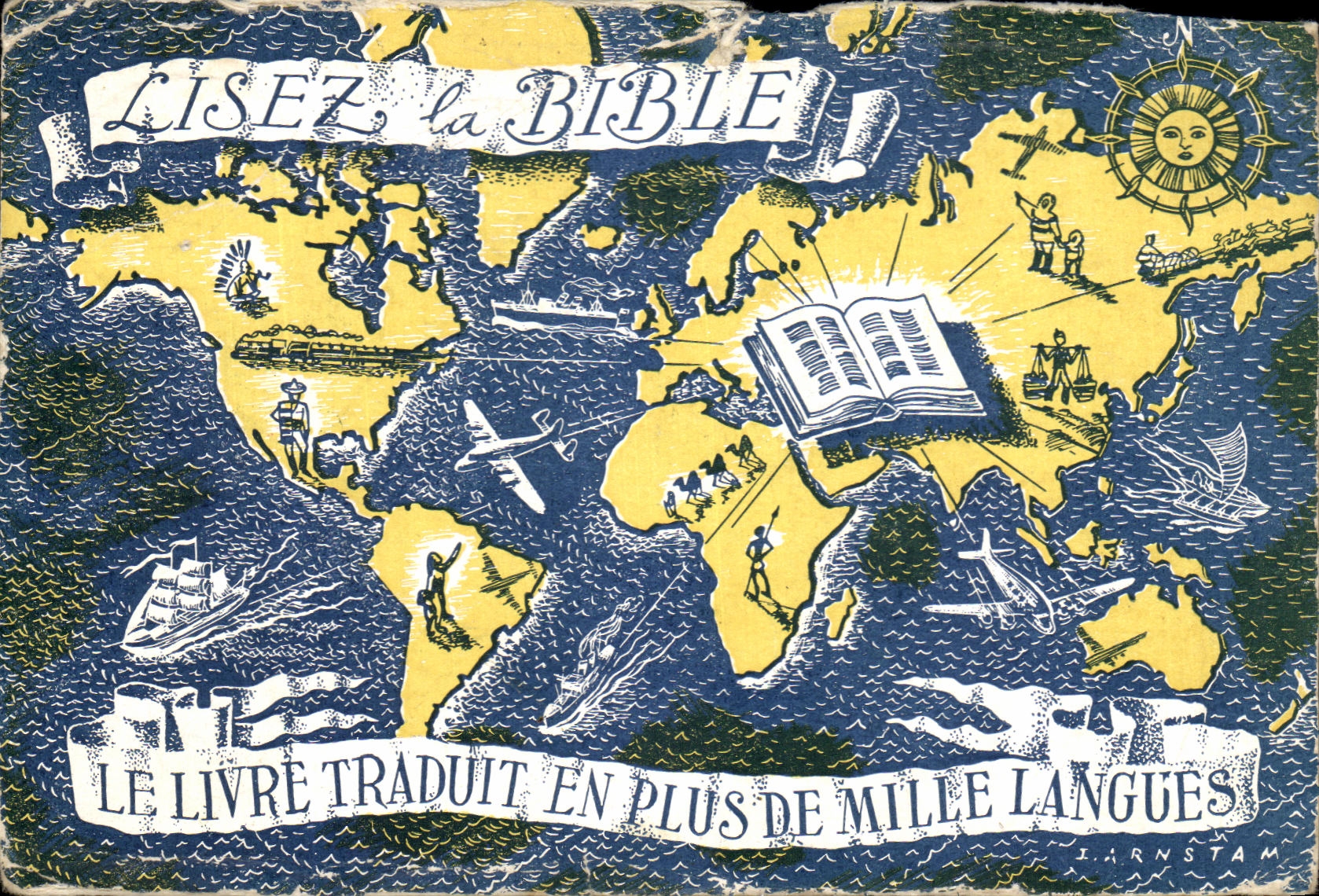 CPA Lisez La Bible Le Livre Traduit En Plus De mille Langues