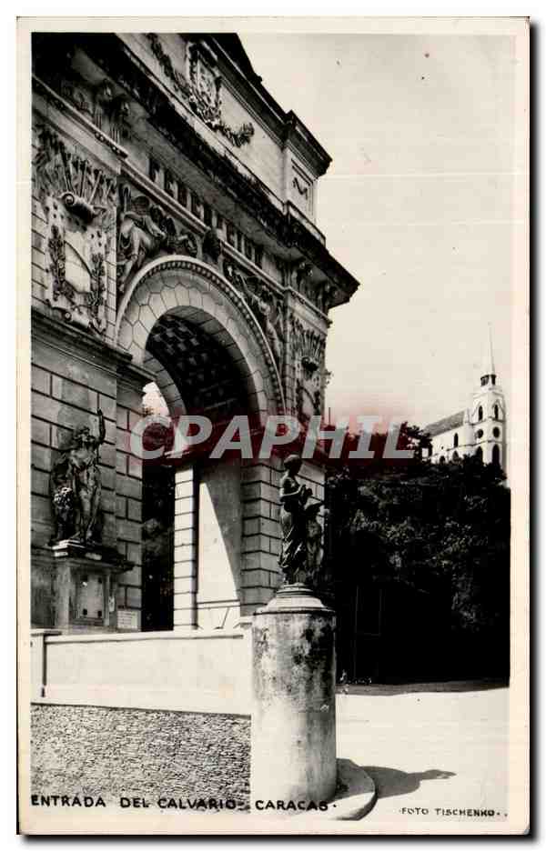 CPA Entrada Del Calvrio Caracao