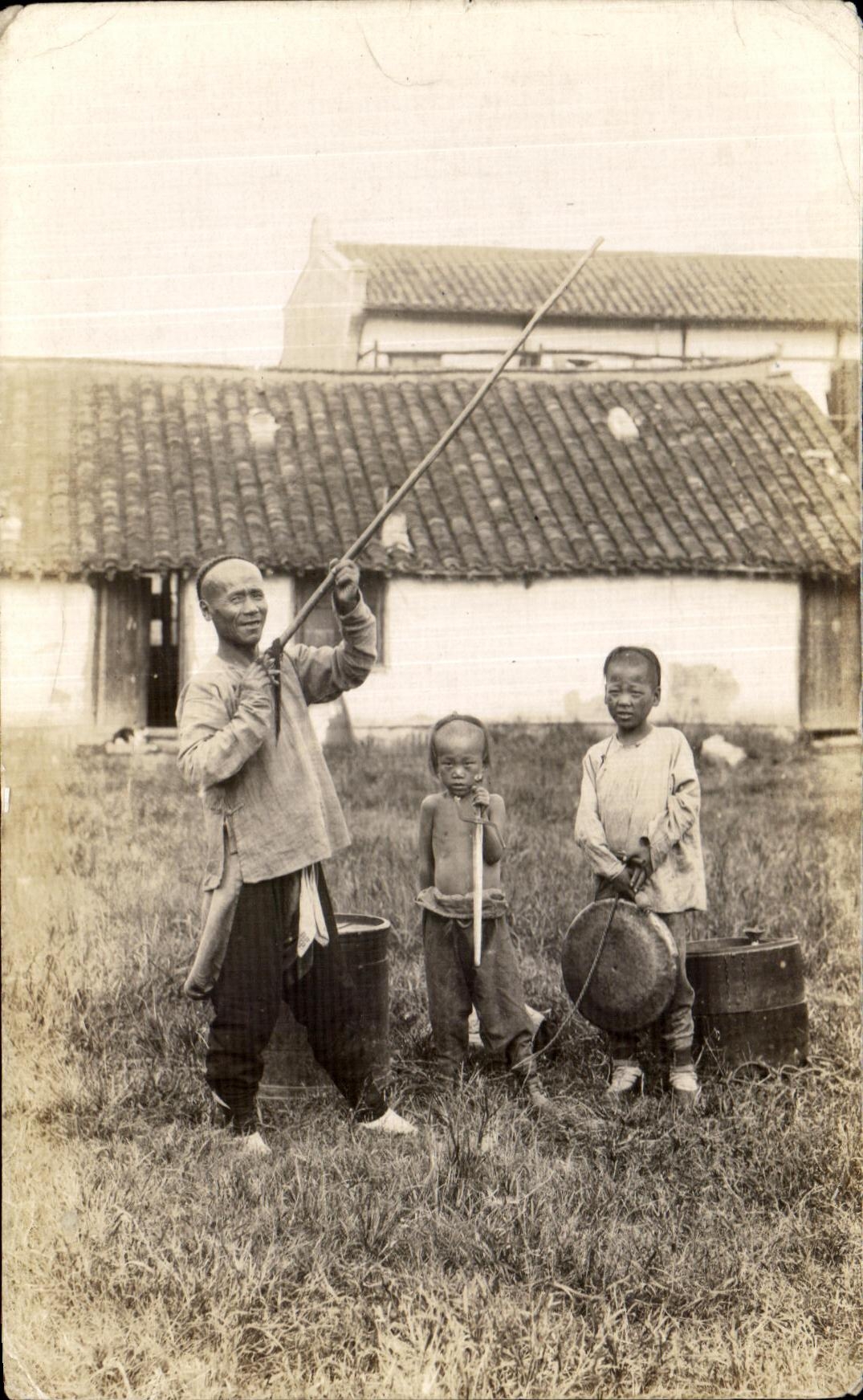 Photo 1920 Chine China Folklore 