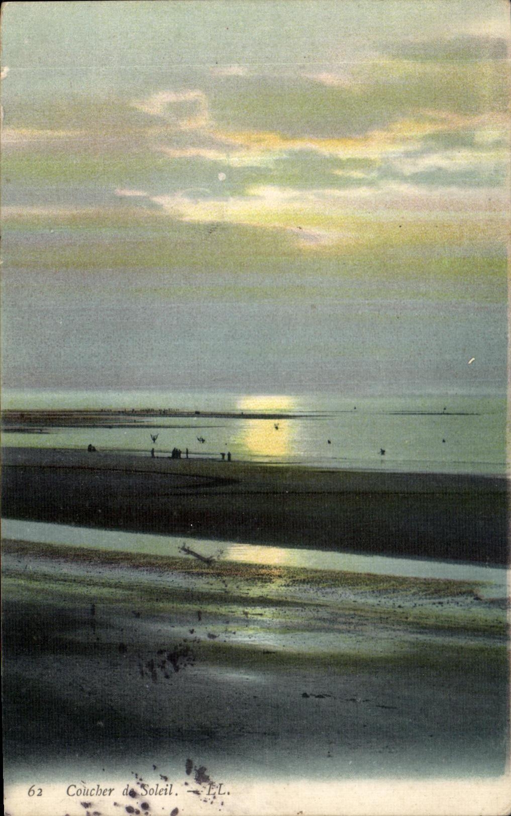 CPA Coucher de Soleil