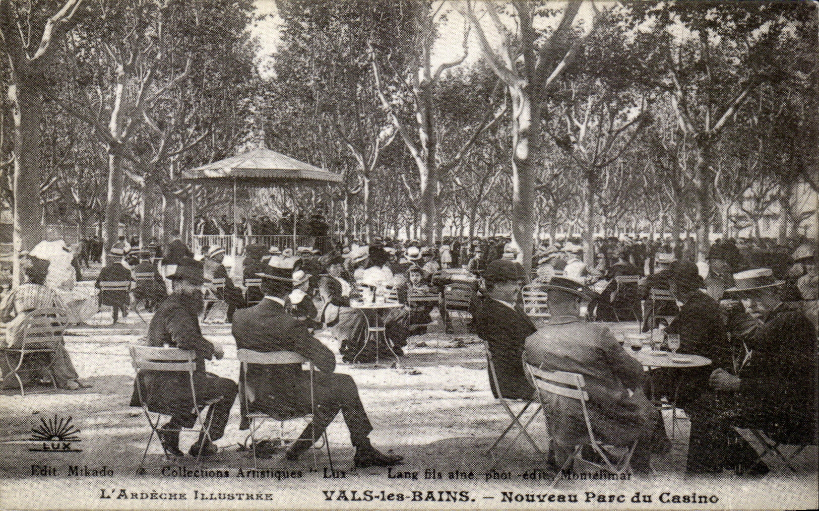 VAls-les-BAINS — Nouveau Parc du Casino — Collections Artistiques 'Lux' — Lang fils aîné, phot.-édit. Montélimar
